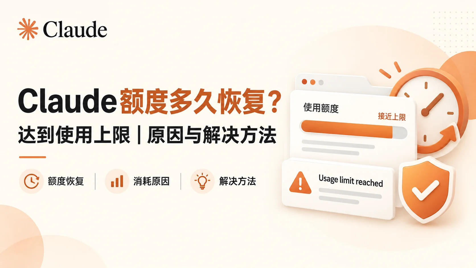 Claude额度多久恢复?5小时限制、周限额与重置时间说明(2026)