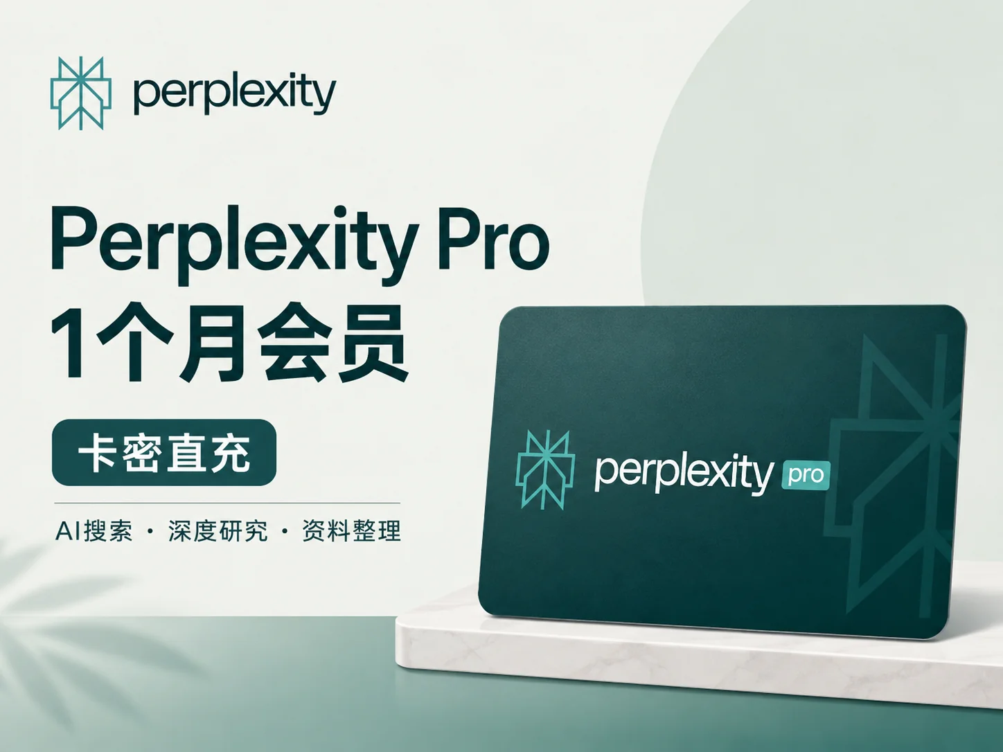 Perplexity Pro 1个月会员|官方正规充值